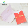 Festive Red Color Printing Wedding Invitation / Greeting Card